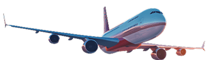 Jumbo jet flying in sky